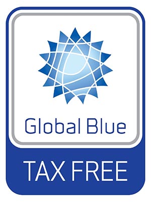 Шукайте на вході або біля каси в магазині наклейку з логотипом Global Blue Tax Free