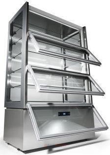 Кондитерська вітрина являє собою холодильну шафу для зберігання і демонстрації випічки і десертів