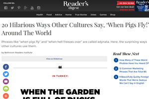 Reader's Digest - найбільший платний журнал у світі, його аудиторія становить понад 70 млн осіб, а виходить він на 21 мові